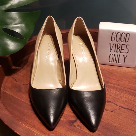 Enzo Angiolini Two-Tone Heels - Picture 2 of 5